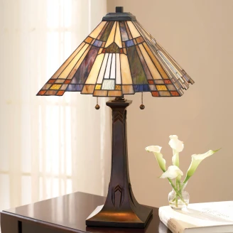 Quoizel Bordlampe <strong>Inglenook</strong>  Flerfarget, Bronse