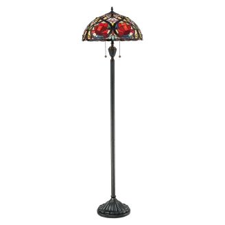 Quoizel Gulvlampe <strong>Larissa Ny</strong>  Flerfarget, Bronse