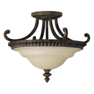 Feiss Taklampe <strong>Drawing Room</strong>  Valnøtt, Elfenben Ø43 cm