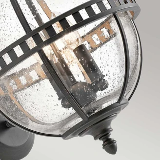 Kichler Vegglampe Halleron M Svart