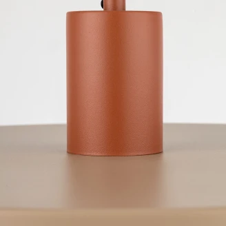 Hengelampe Flare Beige, Tegelrød Matt Ø 40 cm