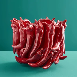 Werner Voss Vase S Chili Rød Blank