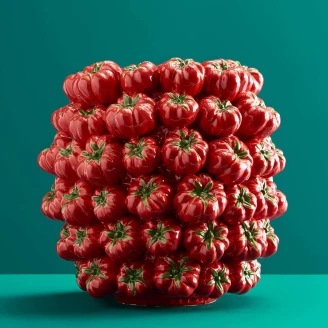 Werner Voss Vase Tomato Rød Blank