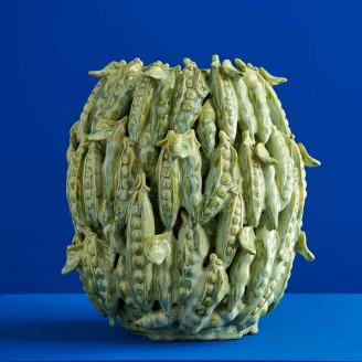 Werner Voss Vase M Peapod Grønn Blank