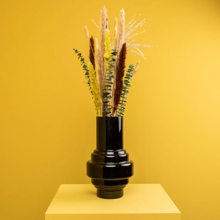 Werner Voss Vase Svart Blank
