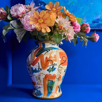Werner Voss Vase Colorato Flerfarget Blank