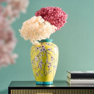 Werner Voss Vase Sakura Gul, Blå Blank