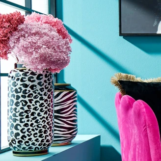 Werner Voss Vase Afrique Zebra Svart, Hvit Blank