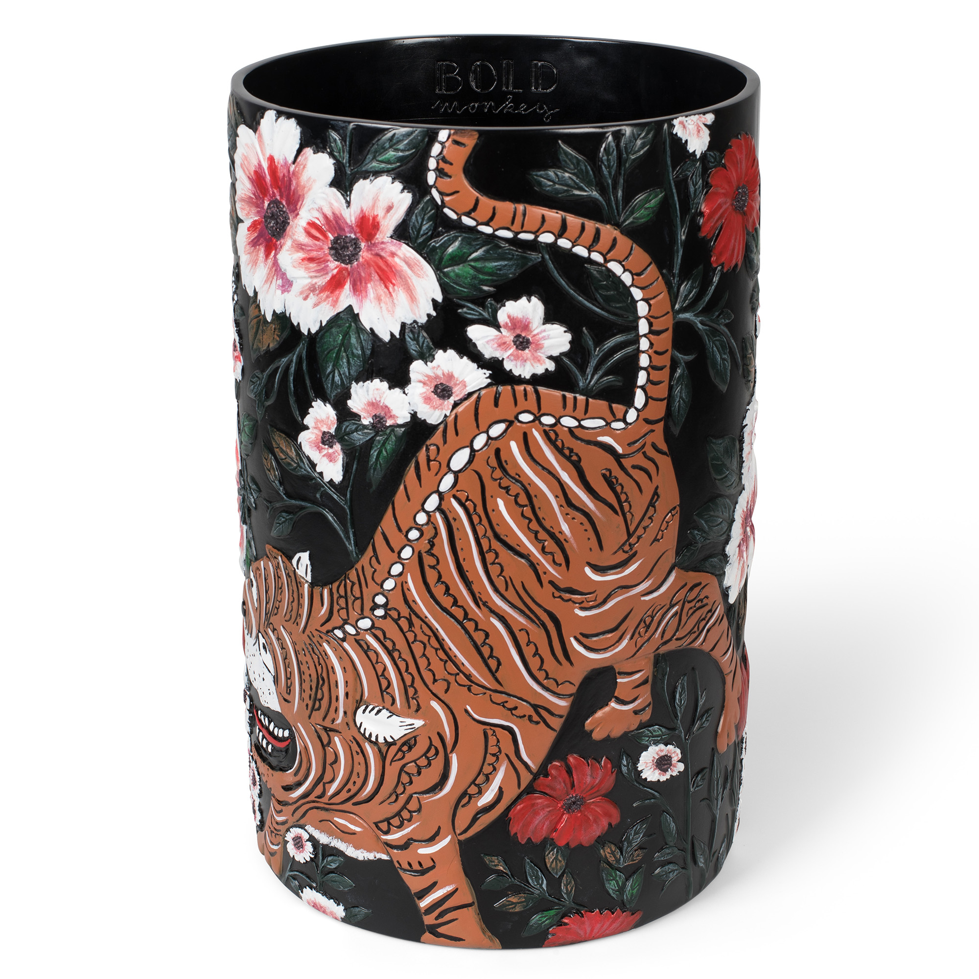 Bold Monkey Vase Songs Of The Night Tiger Svart Matt