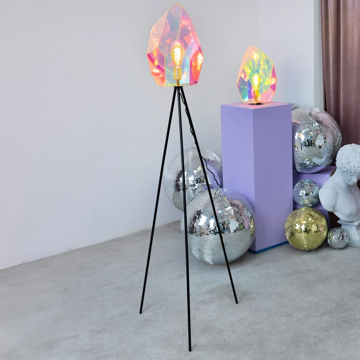 Bold Monkey Gulvlampe Diamond Dear Fiolett Blank