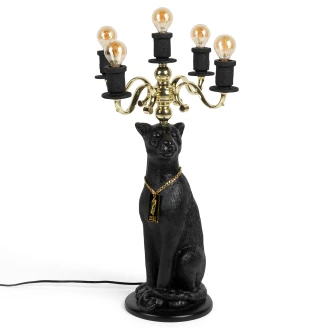 Bold Monkey Gulvlampe <strong>Proudly Crowned Panther</strong>  Svart Matt