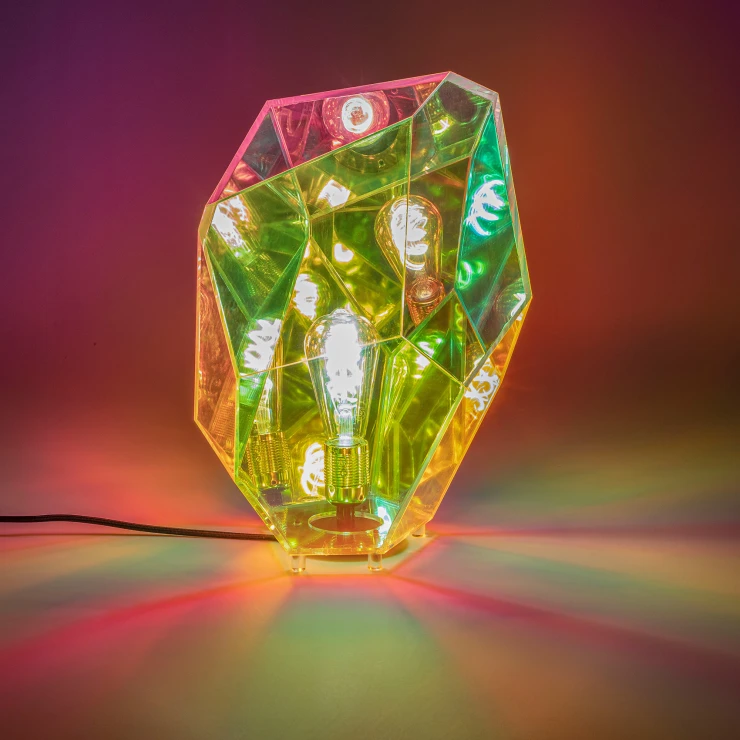 Bold Monkey Bordlampe Diamond Dear Fiolett Blank