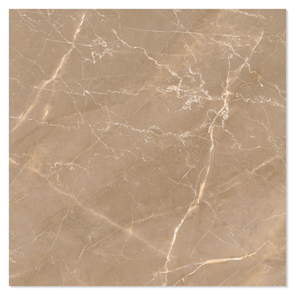 Marmor Gulvflis Bottocino Ljusbrun Polert 60x60 cm