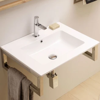 Bathco Servant <strong>Rectangular</strong>  Liebana Hvit Blank 61 cm