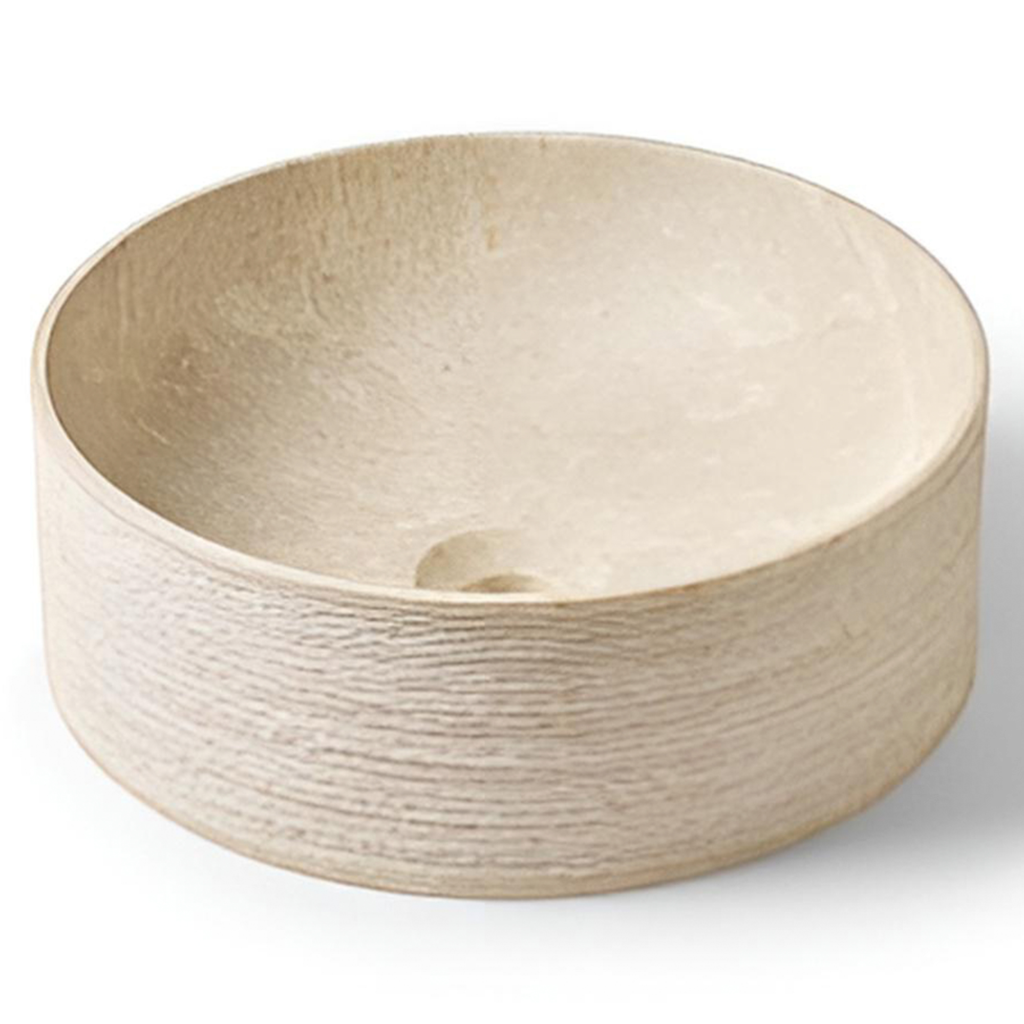 Bathco Servant Stone Morella Rund Beige 38 cm