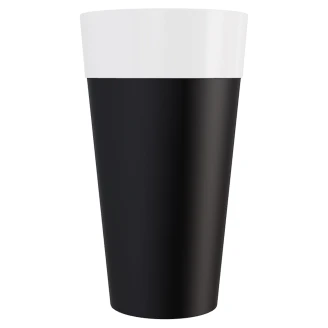 Håndlaget Servant <strong>Viento</strong>  Hvit & Svart 84 cm med Hvit Pop-up Bunnventil