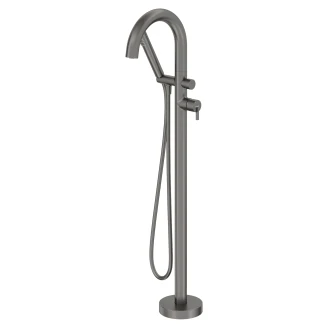 Gulvblander med Dusjsett Rund <strong>Silia</strong>  Grå Titanium Matt