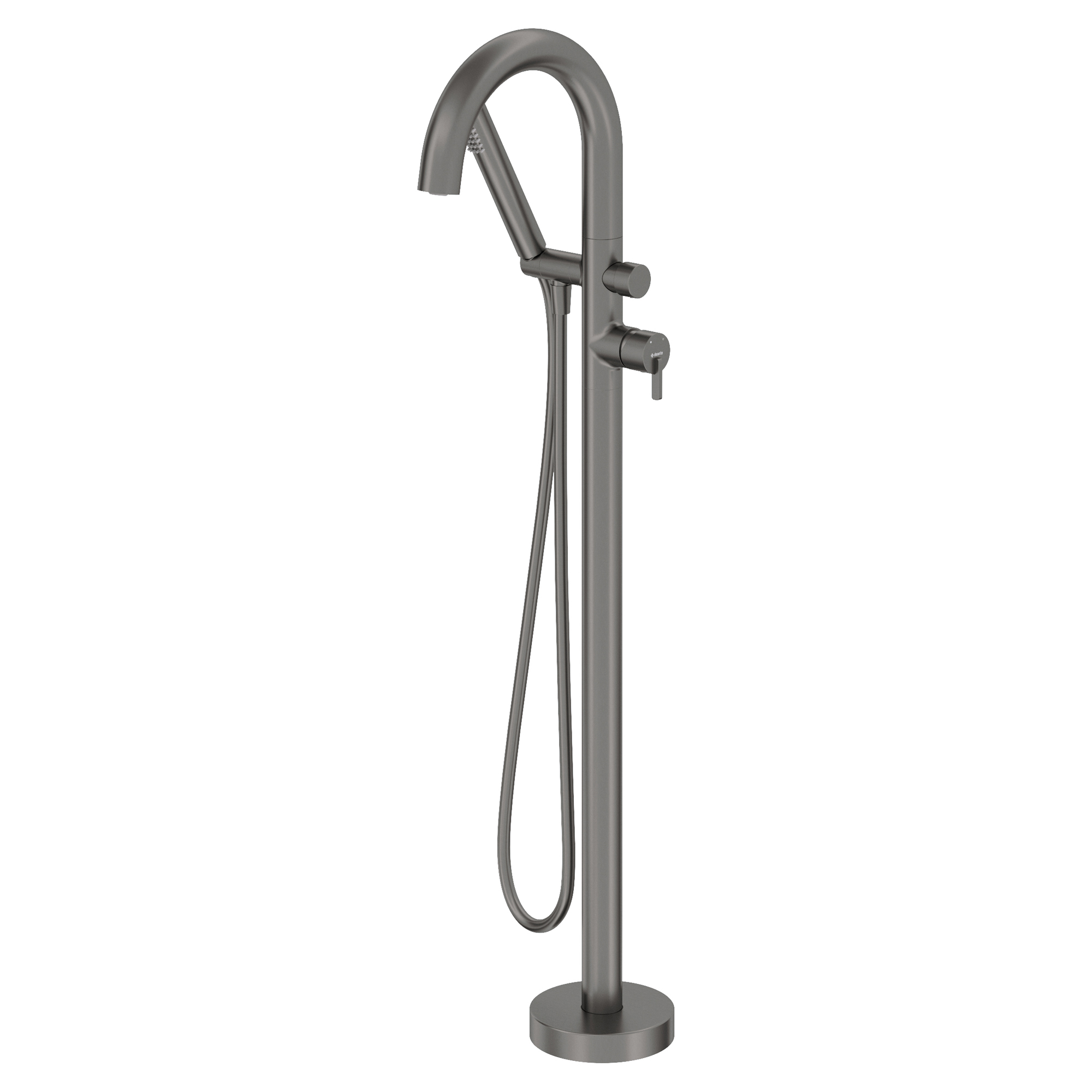 Gulvblander med Dusjsett Rund Silia Grå Titanium Matt
