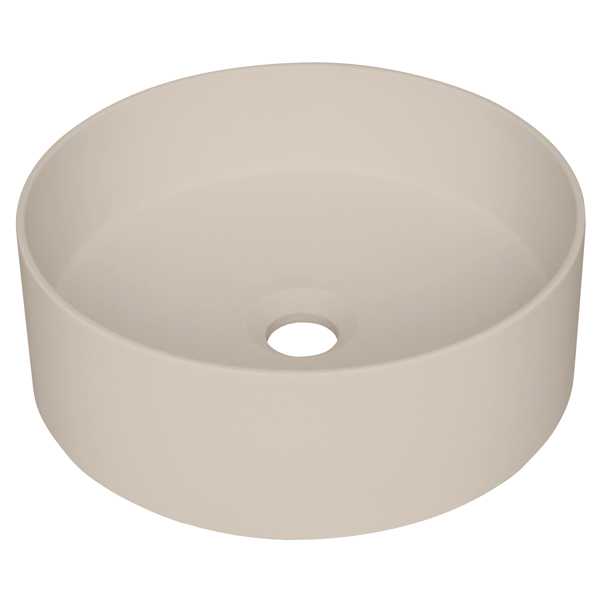 Servant Rund Silia Beige Matt 36 cm