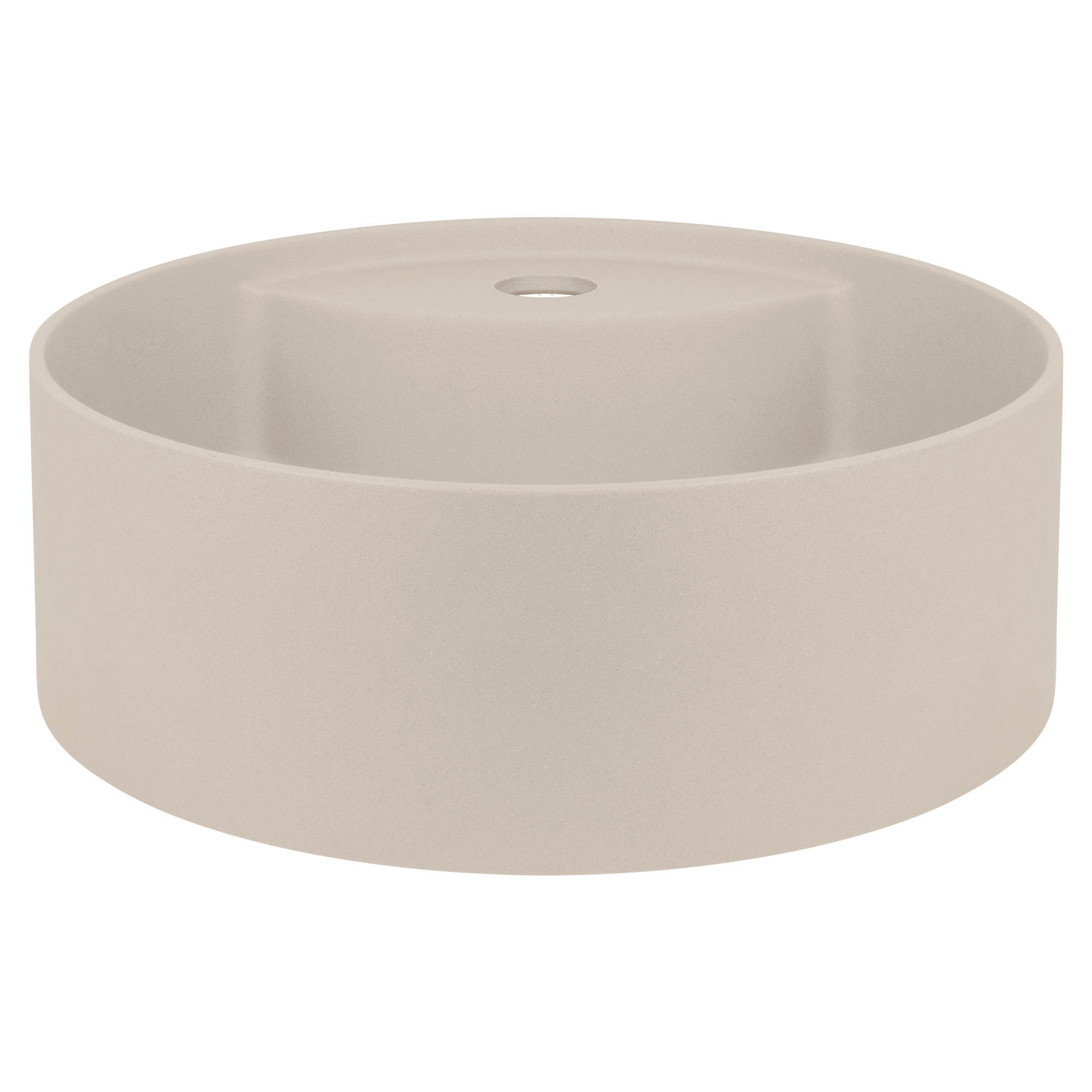 Servant Rund med Kranhylla Silia Beige Matt 36 cm