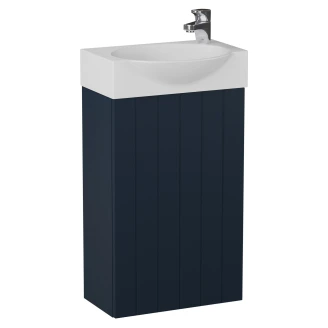 Underskab <strong>Livia</strong>  Mørkeblå Mat 40 cm med Vask Hvid Blank