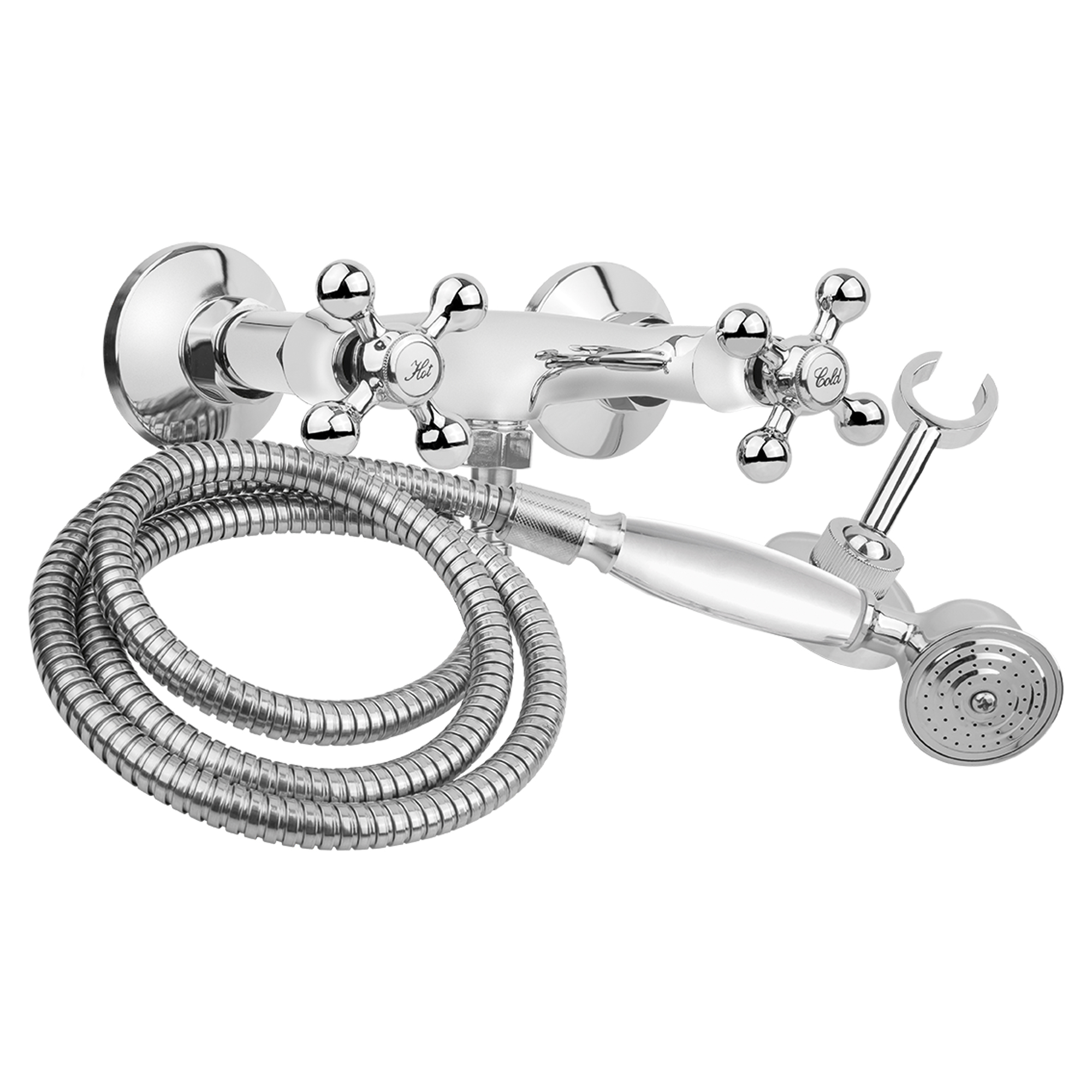 Dusjbatteri med Dusjsett Bexley Krom Blank