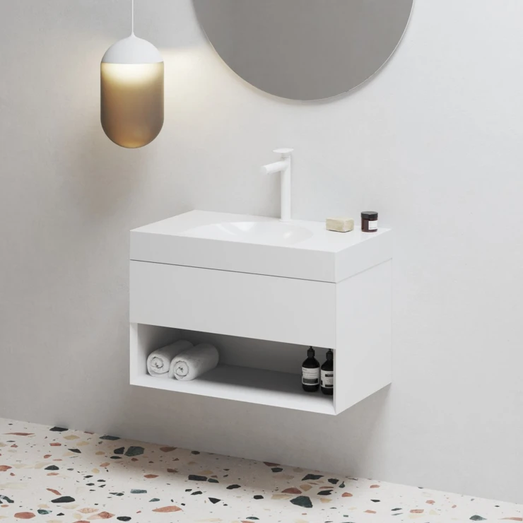 Ravak Servantskap Lite Hvit Blank 80 cm med Servant L
