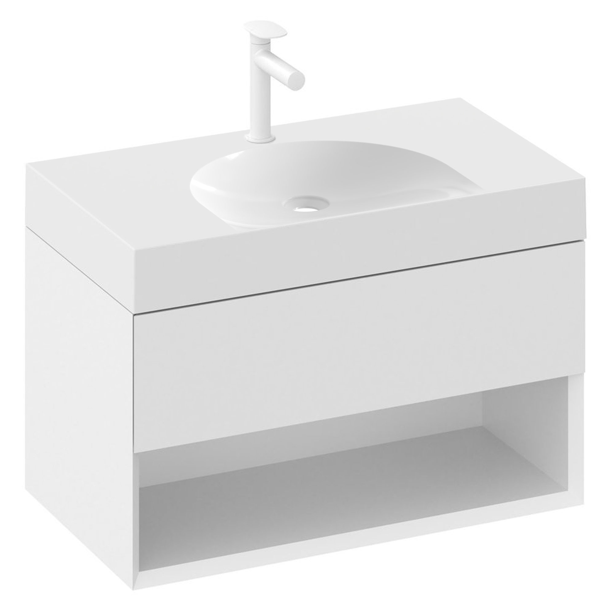 Ravak Servantskap Lite Hvit Blank 80 cm med Servant S