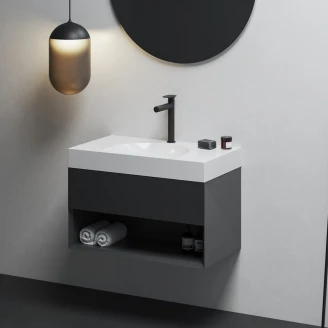 Ravak Servantskap <strong>Lite</strong>  Svart Matt 80 cm med Servant L