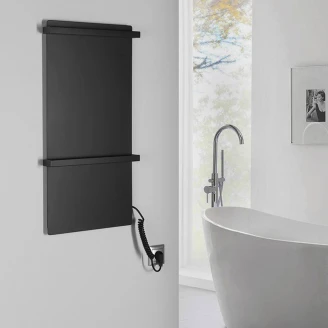 El Håndkletørker 120 W <strong>Therma</strong>  Svart Matt
