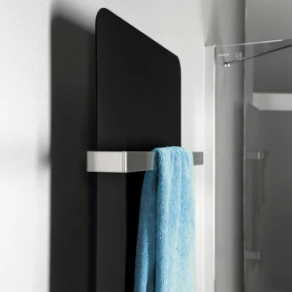 Håndkletørker 550 W Solvia Svart Matt