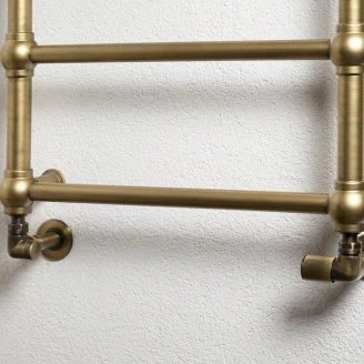 Vinklad Ventilsats for Håndkletørker <strong>Radcliffe</strong>  Bronse Matt Höger
