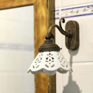 Vegglampe <strong>Lilia</strong>  Bronse 14 cm