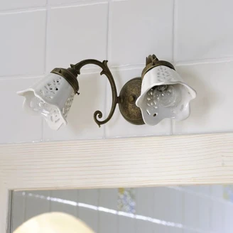 Vegglampe <strong>Lilia</strong>  Bronse 38 cm
