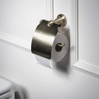 Toalettpapirholder med Lock <strong>Norfolk</strong>  Bronse Matt