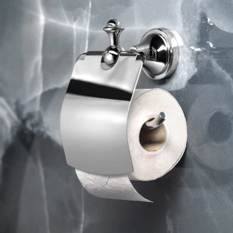 Toalettpapirholder med Lock <strong>Kingswell</strong>  Krom Blank