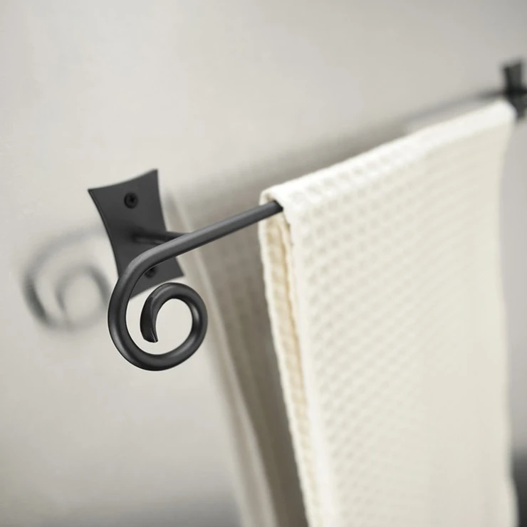 Håndkleholder Bromley Svart Matt 30 cm