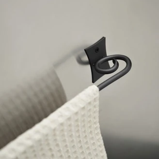 Håndkleholder Bromley Svart Matt 45 cm