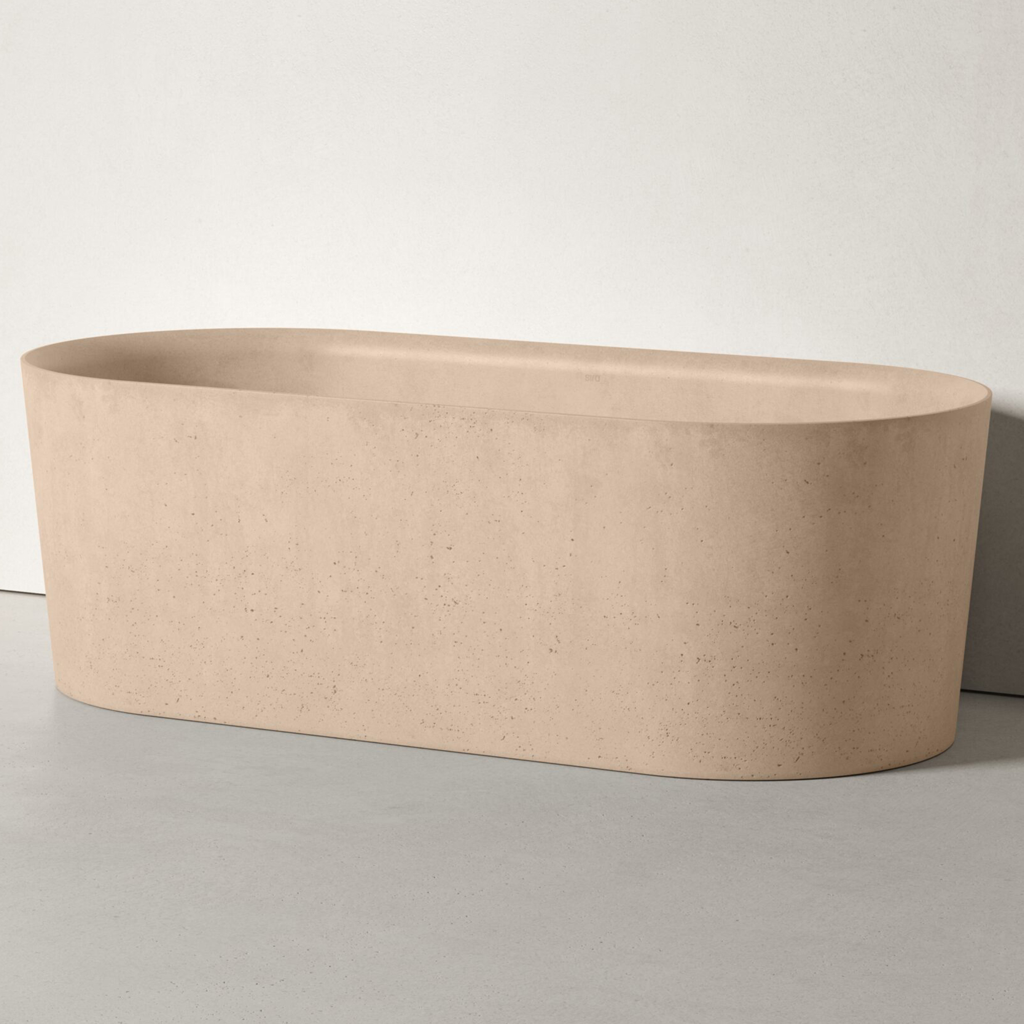 Sira Håndlagde Sement Badekar Creek Mørkbeige Matt