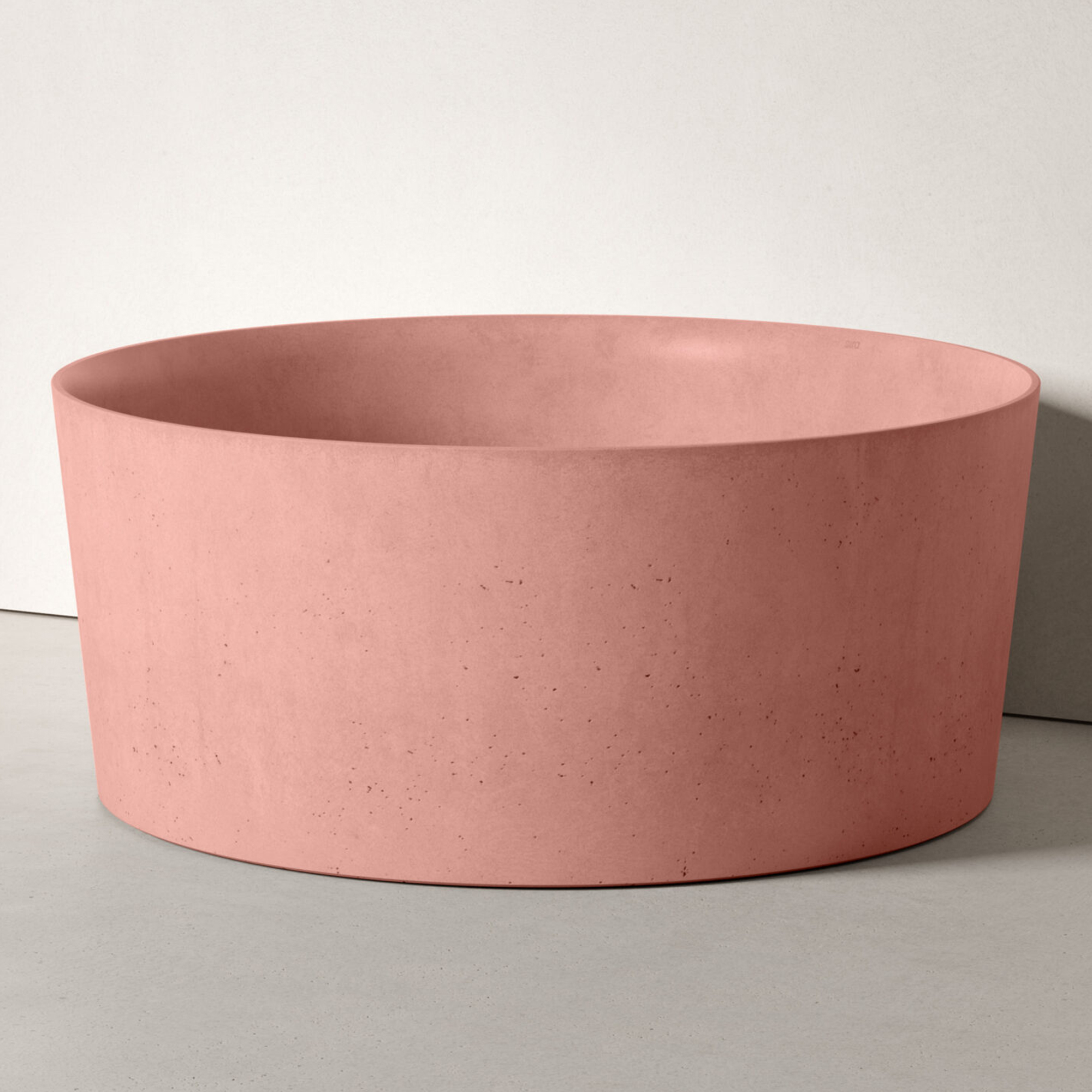 Sira Håndlagde Sement Badekar Valley Rosa Matt