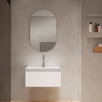 Servantskap <strong>Blisse</strong>  Hvit Matt 60x46x28 cm med Servant Hvit Blank