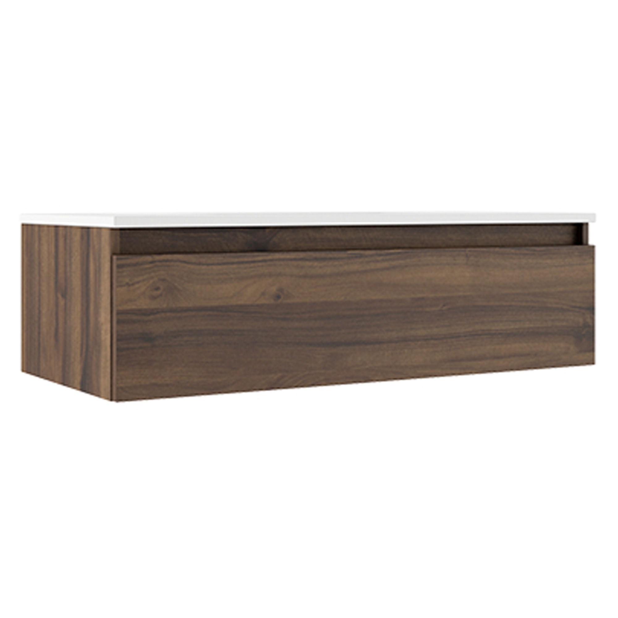 Servantskap Blisse Valnøtt Matt 100x46x28 cm med Servant Hvit Blank