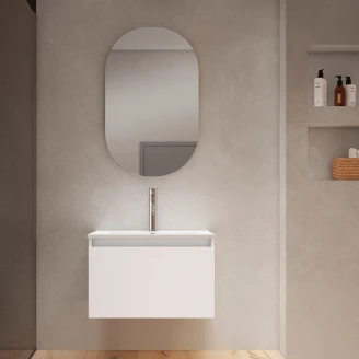 Servantskap <strong>Blisse</strong>  Hvit Matt 60x46x40 cm med Servant Hvit Blank