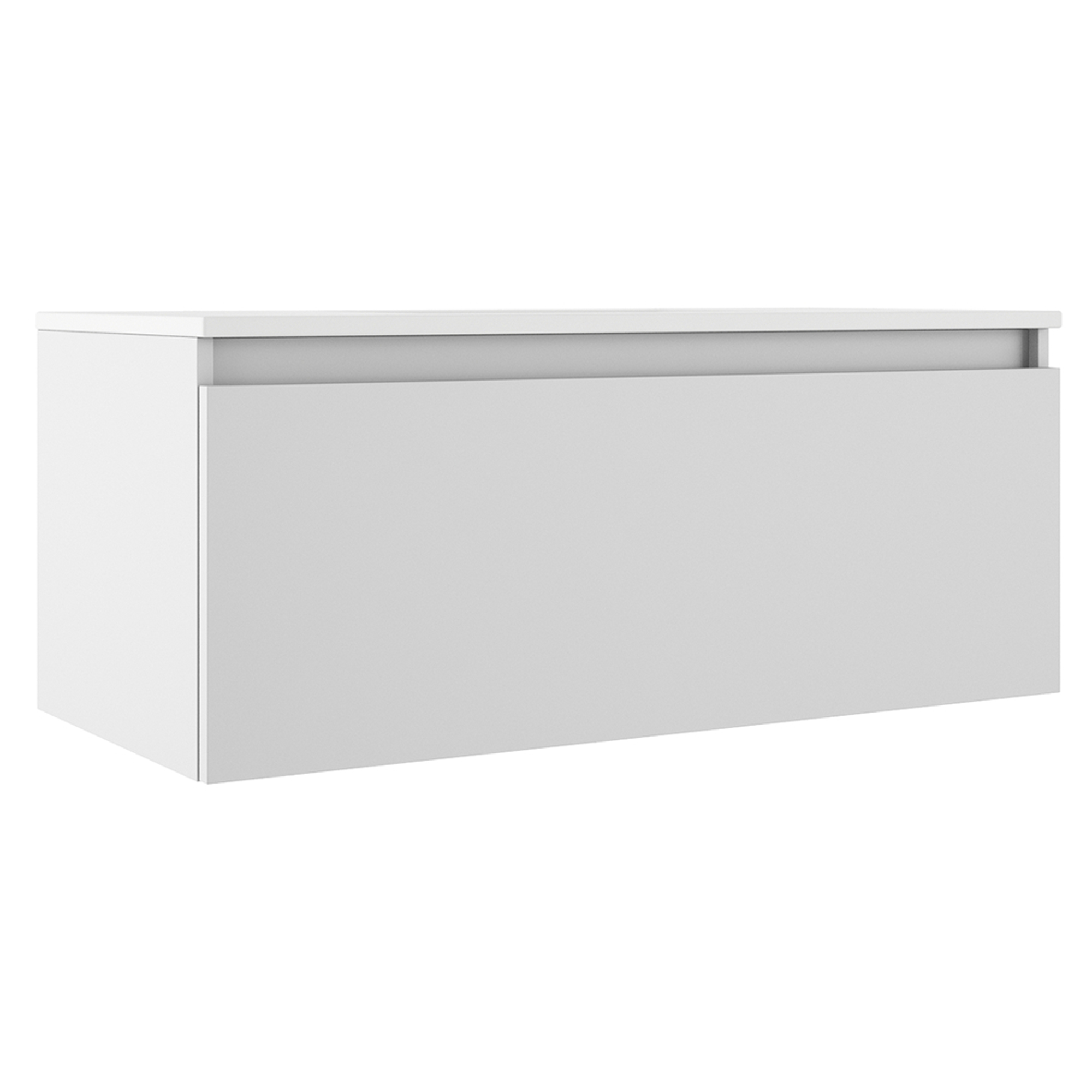 Servantskap Blisse Hvit Matt 100x46x40 cm med Servant Hvit Blank