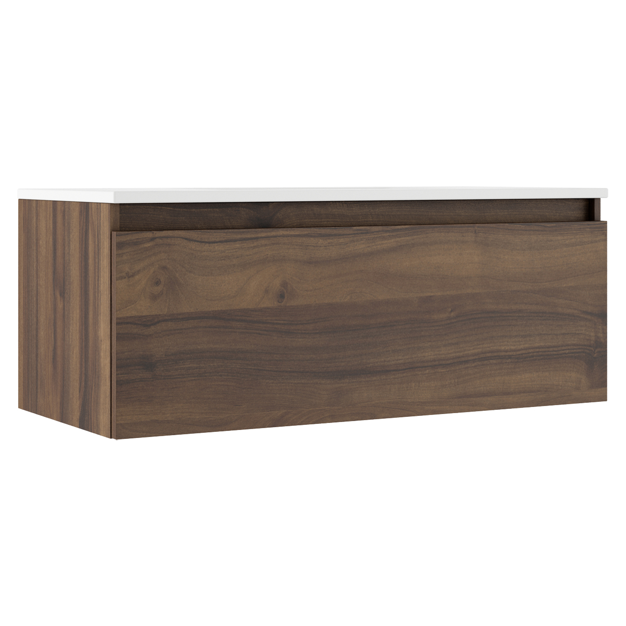 Servantskap Blisse Valnøtt Matt 100x46x40 cm med Servant Hvit Blank