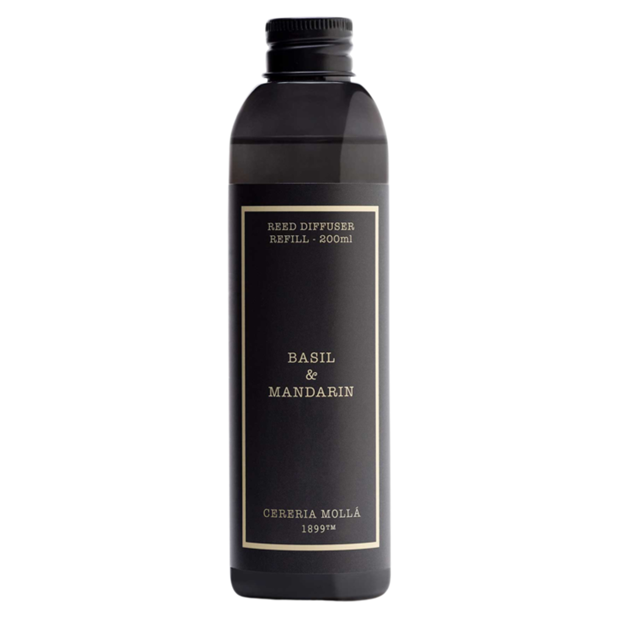 Cereria Molla Premium Refill til Duftdiffuser Basilikum Mandarin 200 ml