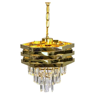 Werner Voss Hengende Lampe <strong>Crystal Gold</strong>  M Gull Blank