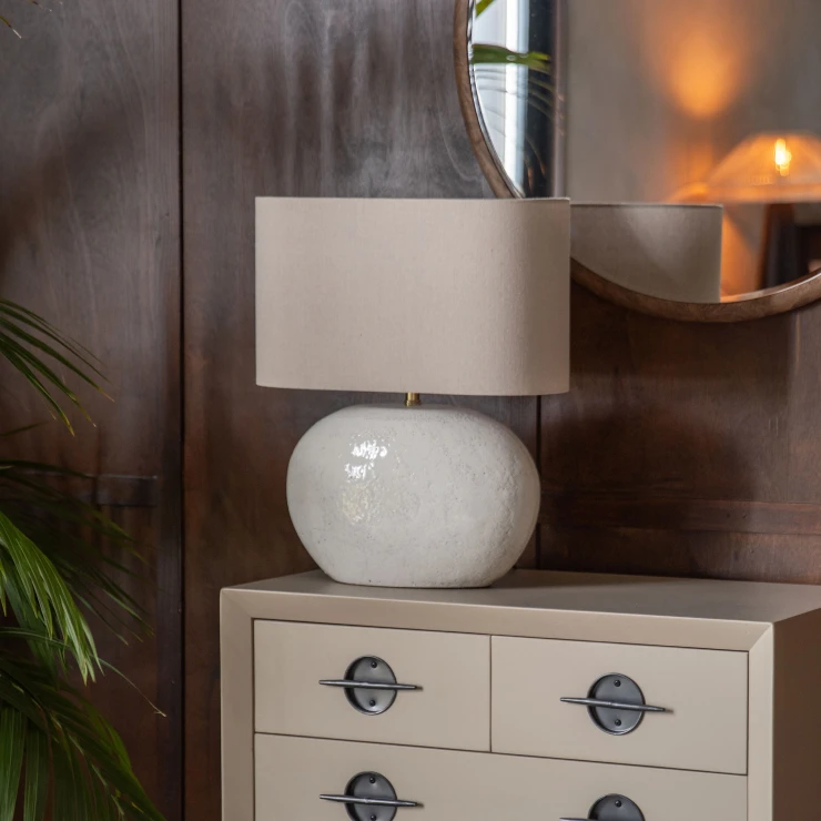 Dutchbone Bordlampe Hailey Beige