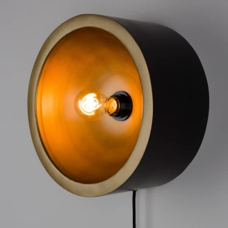 Vegglampe <strong>Lioran</strong>  Svart, Gull L