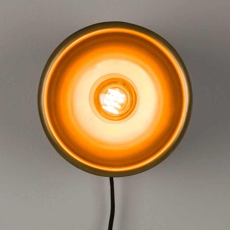 Vegglampe Lioran Svart, Gull S